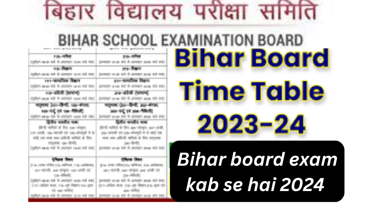 Bihar board exam kab se hai 2024